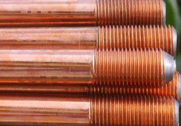 solid copper threaded rod