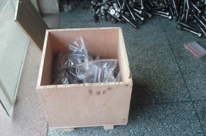 ss round head bolts packaging